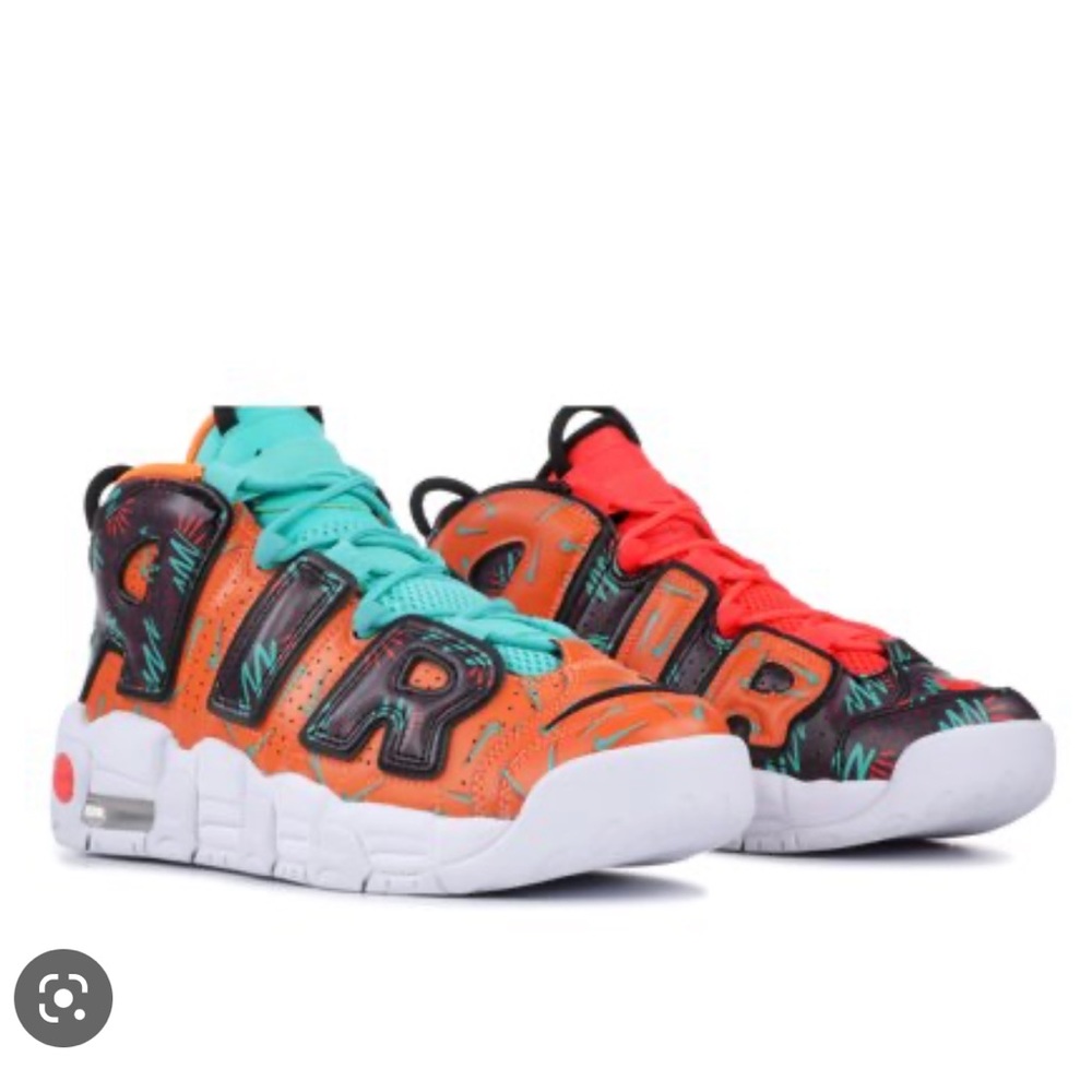 Nike Air More Uptempo Gs What The 90s Sneakers Size 6.5Y - Picture 9 of 9